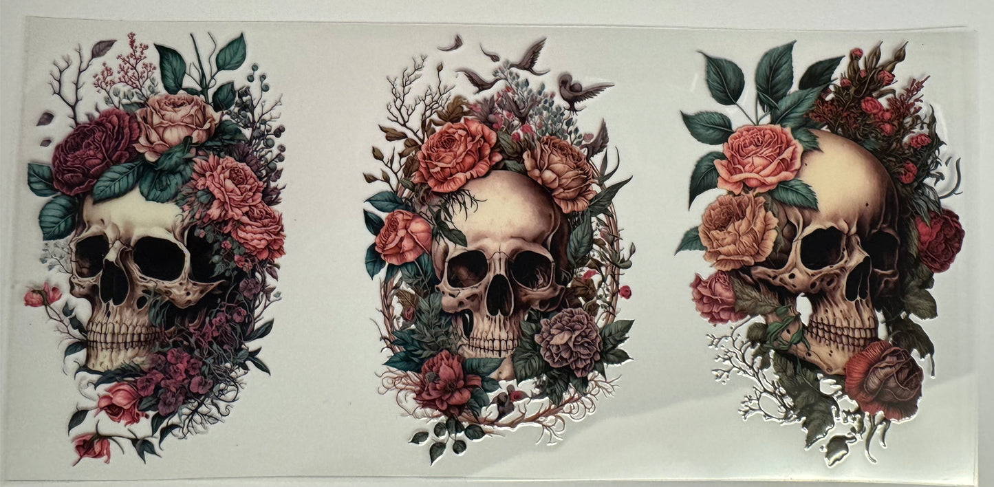 Floral skull